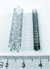 Figure 13 - Nitinol braided stents in different sizes expressed in French (Image: Wikipedia)