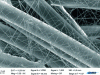 Figure 30 - Veil of electrospun nanofibers on spunbond support(Image: ENSAIT)
