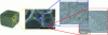 Figure 31 - Dual-porosity carbon foam: macrocellular in volume (glassy carbon) and microporous on the surface (pyrolytically activated carbon)