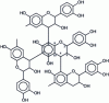 Figure 3 - Example of a branching/branching point in mimosa flavonoid tannin