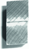 Figure 4 - Section of a sample immersed for 18 days in cold water (after [2])