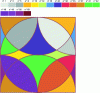 Figure 26 - Initial image of jacquard fabric (17 effects) 6 warps – 3 wefts