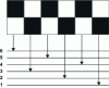 Figure 19 - Tucking a plain weave onto 6 slats (frames)