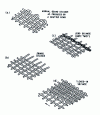 Figure 58 - Main fabric selvedge types: loop selvedge (a), no selvedge (b), no gauze selvedge (c) and tucked selvedge (d), from [5].