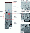 Figure 13 - Microstructure of an andalusite-based refractory ceramic corroded by a silica-lime slag