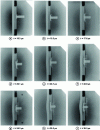 Figure 8 - Illustration of the "Dwell" effect during the impact of a projectile on a BDD, using X-ray imaging [45].