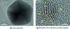 Figure 5 - High-resolution transmission electron microscopy images of nanoparticles with symmetry 5