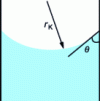 Figure 1 - Gas/liquid equilibrium in a capillary tube