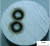 Figure 4 - Impact sequences on a single steel sample