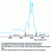 Figure 7 - Infrared absorption spectrum of a diamond single crystal (Laurent Massi thesis, Nantes)