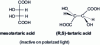 Figure 4 - Stereoisomer of tartaric acid: mesotartaric acid