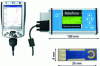 Figure 5 - PalmSens potentiostat (Palm instrument BV) and SPE electrode (BVT Technologies)