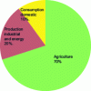 Figure 6 - Main water uses worldwide