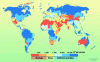 Figure 10 - World water availability in 2025 [45]