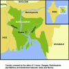 Figure 16 - Location of Bangladesh in the Bay of Bengal [59].