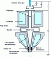Figure 23 - Cross-section of the Gemini column (Zeiss), showing the position of the ring-shaped detector for "true" secondary electrons (doc. Zeiss)