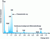 Figure 29 - X-ray spectrum of a mineralogical sample (EDS energy-selective spectrometry)