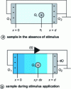Figure 10 - Principle of stimulus methods (example of a short-circuited sample)