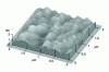 Figure 31 - Superpolished silica sample examined by atomic force microscope [doc. Institut d'Optique, kindly provided by M. Mullot].
