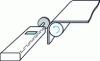 Figure 3 - Measuring the speed of a conveyor belt using a contact tachometer