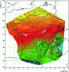 Figure 2 - Ground gravity value (mGal) calculated by the BGI from 49,625 measurements taken in France