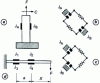 Figure 5 - Gauge arrangement on a beam subjected to pure bending