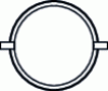 Figure 49 - Positioning probes on a horizontal pipe in direct mode