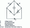 Figure 12 - Simple Wheatstone bridge for thermistor control