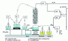 Figure 16 - Schematic representation of the NCl3 calibrated gas mixture generation device.