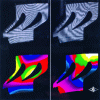 Figure 39 - Demonstration of artificial brazing defects in a SNECMA aircraft engine blade by comparison with a healthy blade (left) (doc. HOLO3 produced for SNECMA, Gennevilliers)