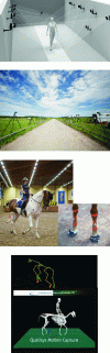 Figure 22 - Principle of motion capture and application to horse canter (source: Qualisys)