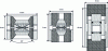 Figure 22 - Cross-section of TX-DAC (left), TM-DAC (center) and TM-PCC (right) cells