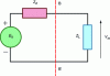 Figure 12 - Equivalent electric circuit of the usual monopole at reception