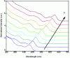 Figure 3 - Absorption spectra of CdSe colloidal nanocrystals with increasing radius a (2 to 6 nm) (after [16])