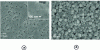 Figure 12 - Scanning electron microscopy images of MAPbI3 layers prepared (a) in one step and (b) in two steps[27].