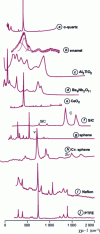 Figure 3 - Examples of Raman Stokes spectra showing signature variability