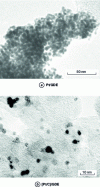 Figure 14 - MET images of Pt/GDE and [Pt/C]/GDE