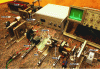 Figure 13 - Photo of experimental set-up showing the Jamin-Fabry-Perot interferometer used to study the dynamics of a soap film.