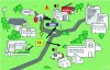 Figure 1 - Operational scenario for an accident involving a truck loaded with hydrocarbons between a school and the center of a town (illustration Jeanne Griseri©)