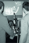 Figure 3 - Simulation with force feedback of a cylindrical filter assembly in an aircraft engine (source: P. Fuchs)