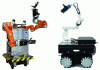 Figure 6 - The BAZAR (left, figure taken from [62]) and MOCA (right, figure taken from [63]) robots. Their locomotion capabilities add flexibility in industrial contexts