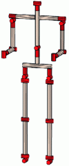 Figure 1 - Classic kinematic structure of a humanoid robot