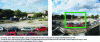 Figure 3 - Photographs taken with two lenses at two focal lengths using the same housing