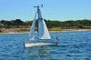 Figure 5 - FASt (2.5 m), autonomous oceanographic sailing vessel from the University of Porto [8].