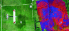 Figure 13 - Left: a drone equipped with several image sensors inspecting agricultural fields. Right: vegetation in near-infrared light showing chlorophyll levels [26].