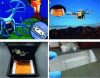 Figure 9 - (a) Schematic representation of the sensor mounted on the UAV, (b) Photograph of the actual sensor mounted on a UAV, (c) Mechanical housing of the incubator system (d) Image of a microfluidic channel for bacterial inoculation, image source [19].