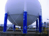 Figure 8 - Sphere support poles (source Antargaz)