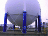 Figure 10 - Sphere support poles (source: Antargaz)