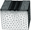 Figure 25 - HEMT finite element model