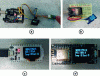 Figure 33 - Zoom in on ESPs (a – SW1 and SW2 transmitter, b – temperature and humidity transmitter, c – display on ESP32, d – display on ESP8266)